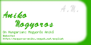 aniko mogyoros business card